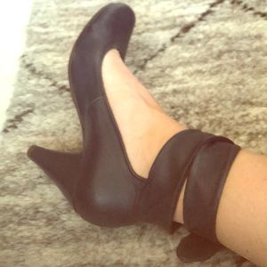Chie Mihara leather wrap heels